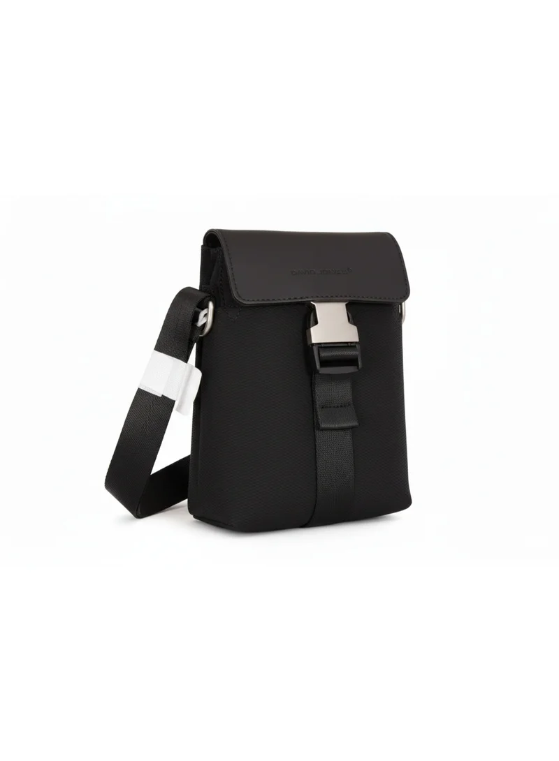 David Jones  David Jones Women's Crossbody Messenger Bag | Tactical Compact Shoulder Sling Bag with Adjustable Strap | Color Black(CM7491)  | Best Price UAE